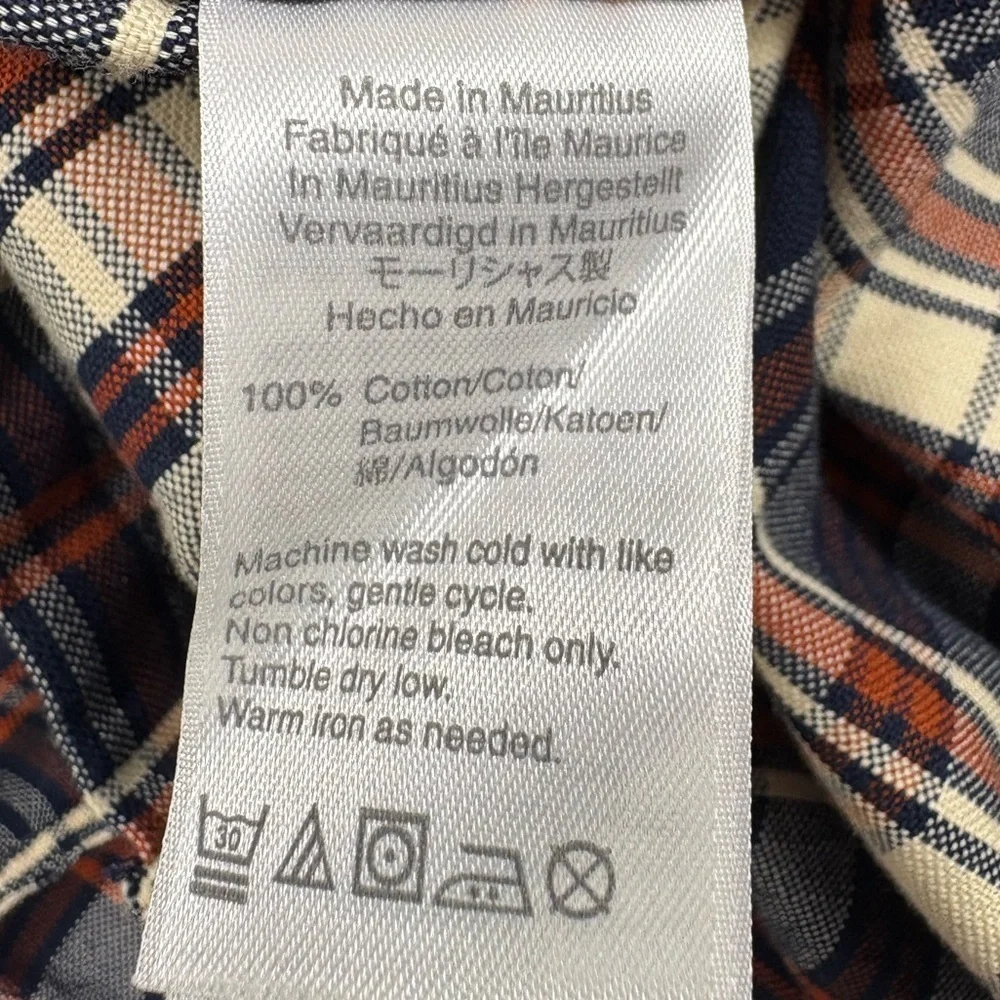 J. Crew Factory Men’s Merchantile Flex Plaid Button Down Shirt | Size M